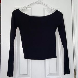Black Off the Shoulder Top
